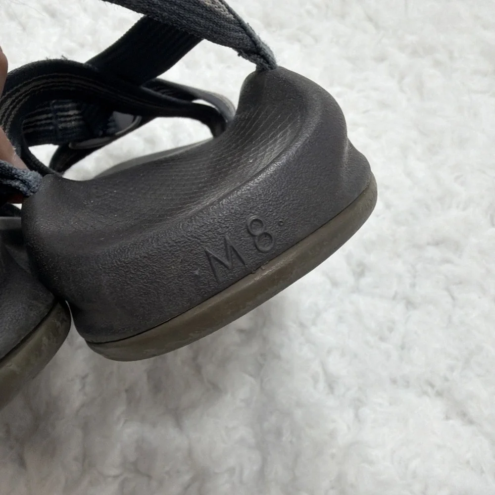 Chaco Men's Sz-8 Z/1 Classic Strap Sandals In Split Gray Adjustable Water Hiking